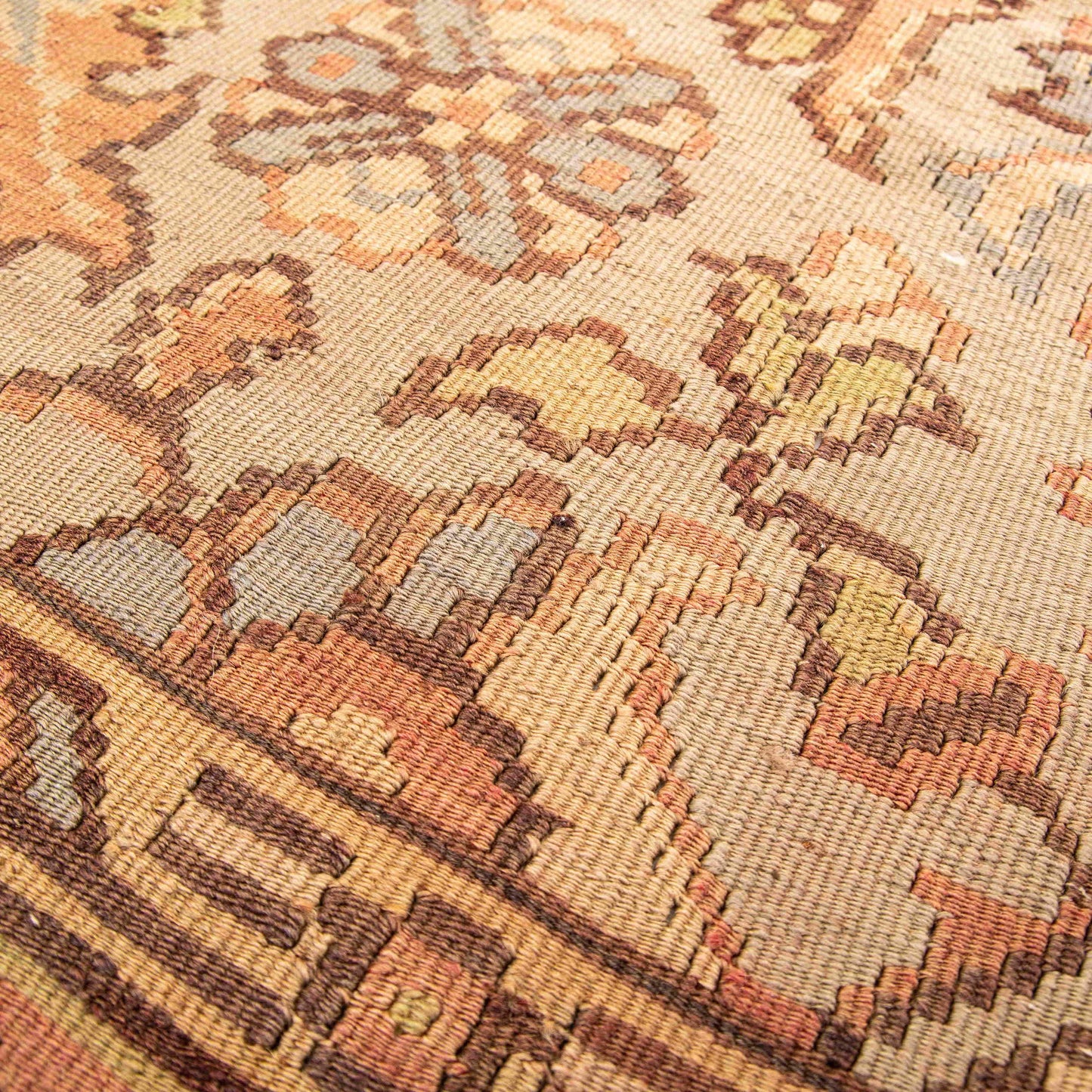 Handmade Gocmen Kilim Wool On Wool Authentic Unique 190 X 244 Cm - 6' 3'' X 8' 1'' Orange C011 ER12