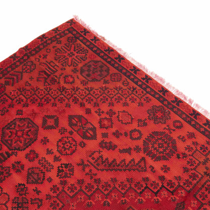 Handmade Gocmen Kilim Wool On Wool Authentic Unique 200 X 282 Cm - 6' 7'' X 9' 4'' Red C014