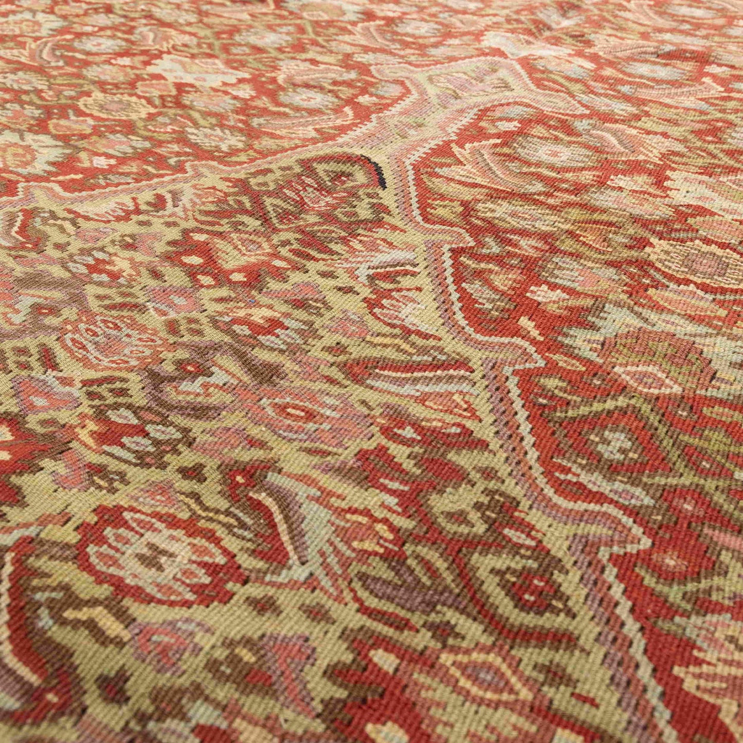 Sene Kilim Tejido A Mano Lana Sobre Lana Oriental Único 130 X 195 Cm - 4' 4'' X 6' 5'' m2: 2,535