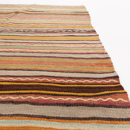 Oriental Kilim Anatolian Handmade Wool On Wool 145 X 240 Cm - 4' 10'' X 7' 11'' Multicolor C016 ER12