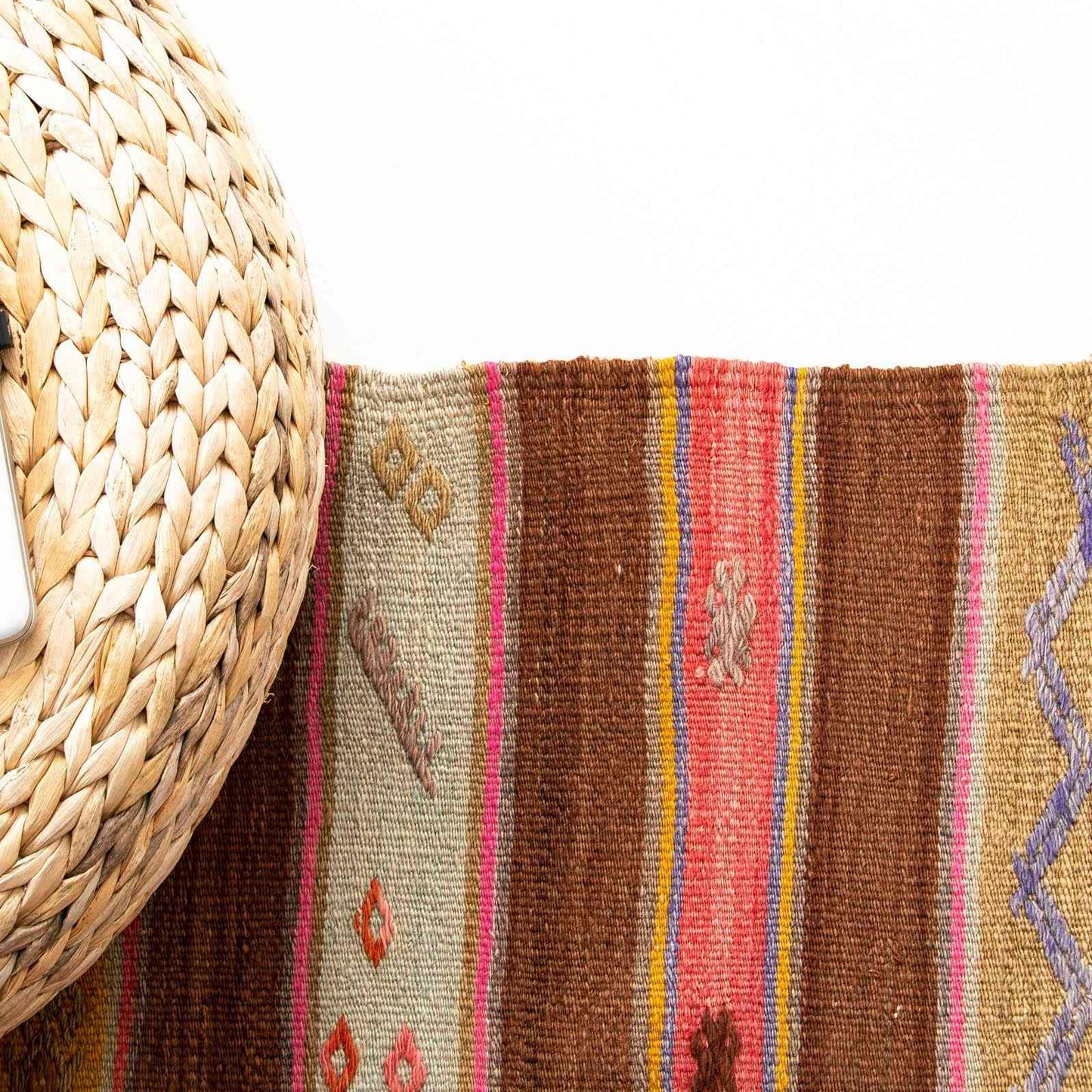 Oriental Kilim Anatolian Handmade Wool On Wool 146 X 203 Cm - 4' 10'' X 6' 8'' Multicolor C016 ER12