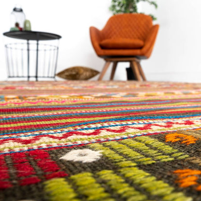 Oriental Kilim Anatolian Handmade Wool On Wool 152 X 260 Cm - 5' X 8' 7'' Multicolor C016 ER12