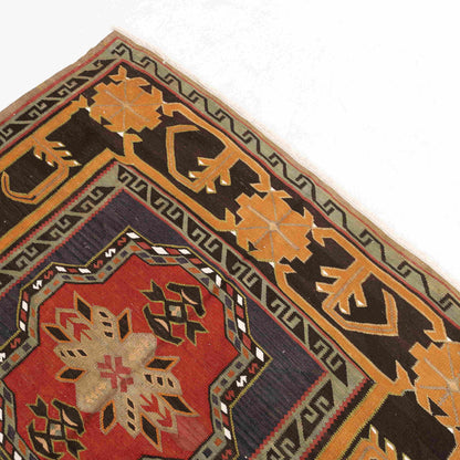 Oriental Kilim Anatolian Handmade Wool On Wool 153 X 256 Cm - 5' 1'' X 8' 5'' Orange C011 ER12