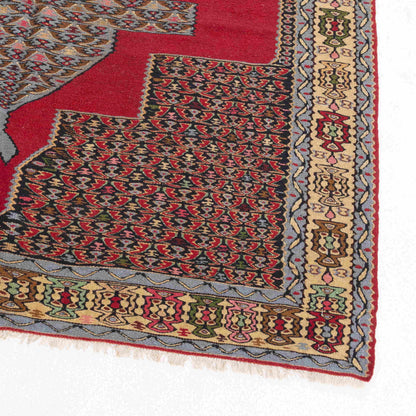 Handmade Kilim Wool On Wool Unique 154 X 250 Cm - 5' 1'' X 8' 3'' Red C014