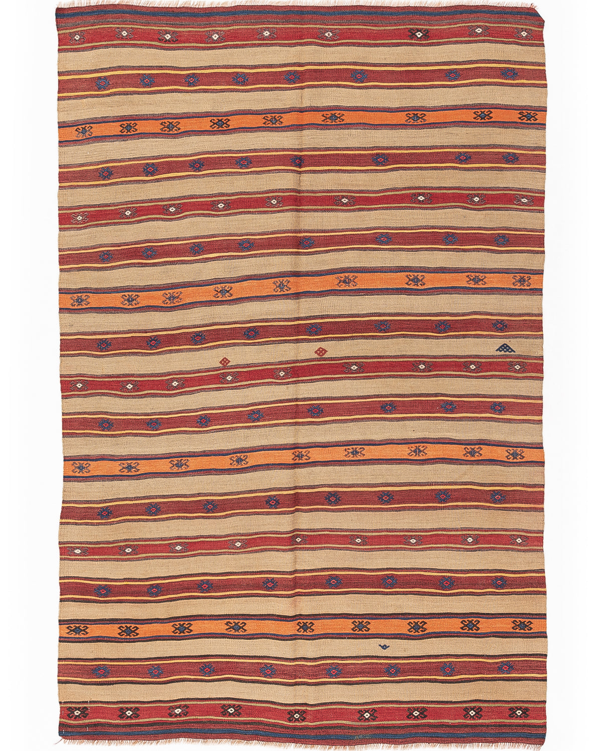 Kilim de Anatolia tejido a mano Lana sobre lana Único Tradicional 158 X 236 Cm - 5' 3'' X 7' 9'' m2: 3,7288