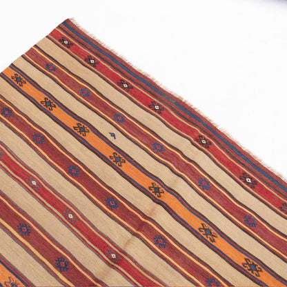 Oriental Kilim Anatolian Handmade Wool On Wool 158 X 236 Cm - 5' 3'' X 7' 9'' Stone C009 ER12