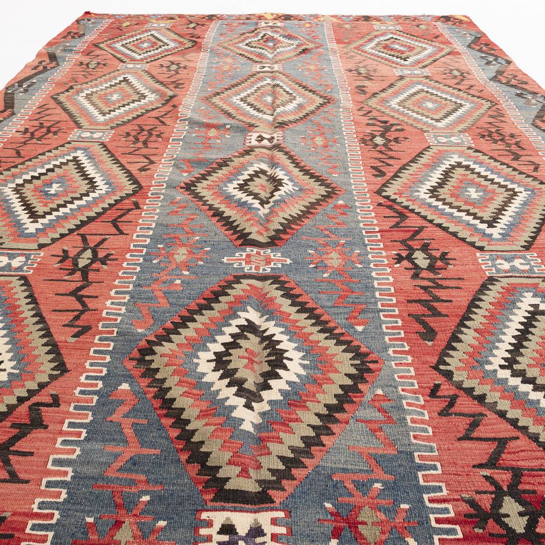 Oriental Kilim Anatolian Handmade Wool On Wool 160 X 282 Cm - 5' 3'' X 9' 4'' Red C014 ER12