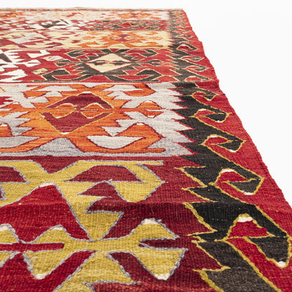 Oriental Kilim Anatolian Handmade Wool On Wool 160 X 320 Cm - 5' 3'' X 10' 6'' Multicolor C016 ER12