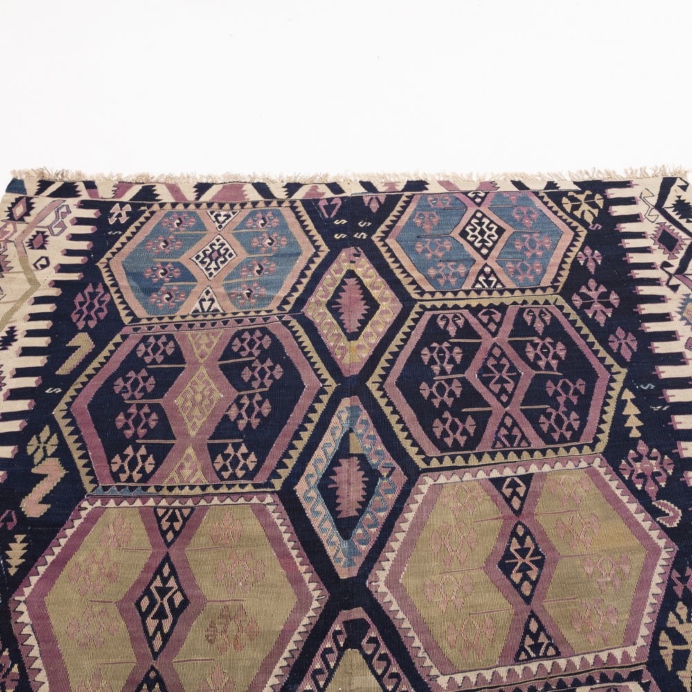 Oriental Kilim Anatolian Handmade Wool On Wool 165 X 383 Cm - 5' 5'' X 12' 7'' Purple C017 ER23