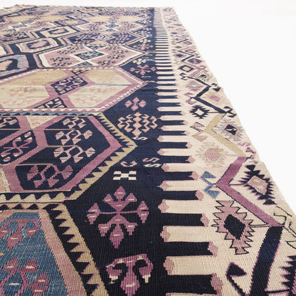 Oriental Kilim Anatolian Handmade Wool On Wool 165 X 383 Cm - 5' 5'' X 12' 7'' Purple C017 ER23