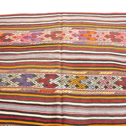 Oriental Kilim Anatolian Handmade Wool On Wool 166 X 240 Cm - 5' 6'' X 7' 11'' Multicolor C016 ER12