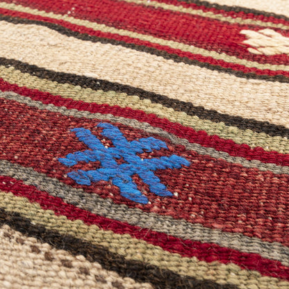 Kilim Tejido A Mano Lana De Anatolia Sobre Lana Único Tradicional 170 X 305 Cm - 5' 7'' X 10' 1'' m2: 5,185