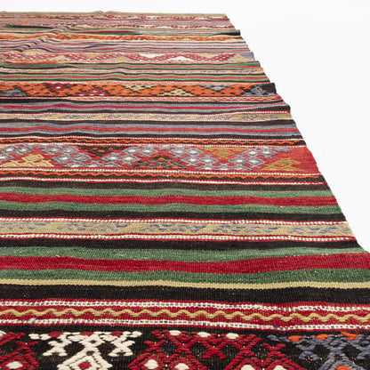 Kilim Tejido A Mano Lana De Anatolia Sobre Lana Único Tradicional 170 X 305 Cm - 5' 7'' X 10' 1'' m2: 5,185