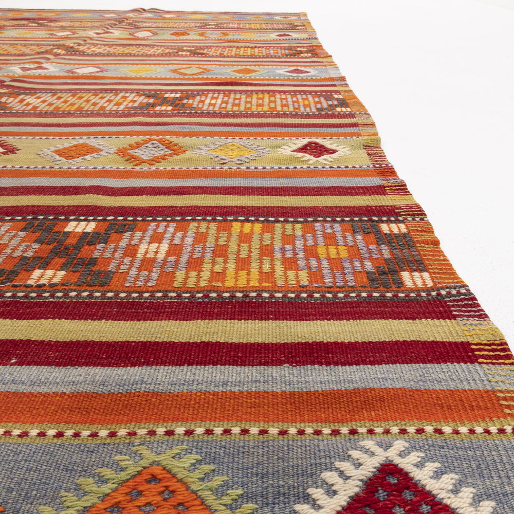 Kilim Tejido A Mano Lana De Anatolia Sobre Lana Único Tradicional 170 X 330 Cm - 5' 7'' X 10' 10'' m2: 5,61