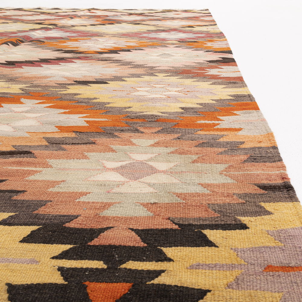 Oriental Kilim Anatolian Handmade Wool On Wool 177 X 287 Cm - 5' 10'' X 9' 5'' Multicolor C016 ER12