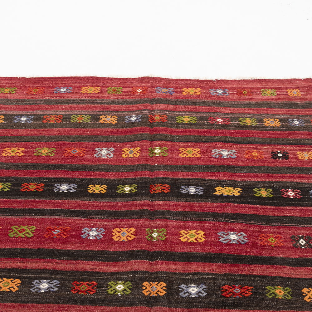 Oriental Kilim Anatolian Handmade Wool On Wool 179 X 370 Cm - 5' 11'' X 12' 2'' Red C014 ER23