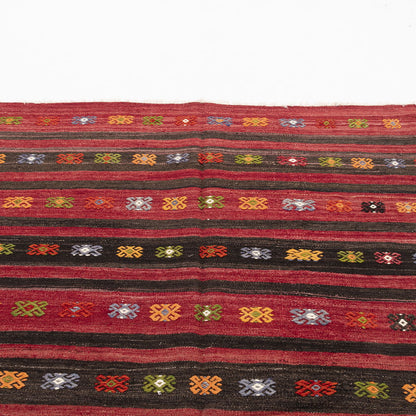 Oriental Kilim Anatolian Handmade Wool On Wool 179 X 370 Cm - 5' 11'' X 12' 2'' Red C014 ER23