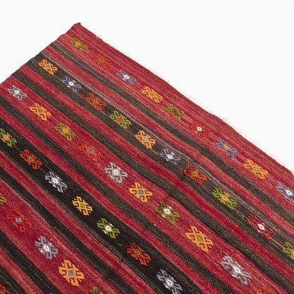 Oriental Kilim Anatolian Handmade Wool On Wool 179 X 370 Cm - 5' 11'' X 12' 2'' Red C014 ER23