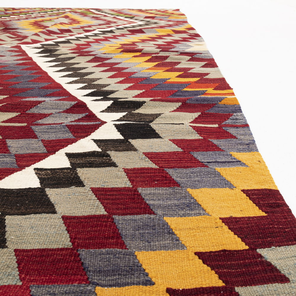 Oriental Kilim Anatolian Handmade Wool On Wool 184 X 333 Cm - 6' 1'' X 11' Multicolor C016 ER23