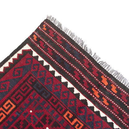 Oriental Kilim Anatolian Handmade Wool On Wool 198 X 282 Cm - 6' 6'' X 9' 4'' Red C014 ER12