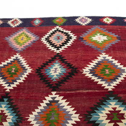 Oriental Kilim Anatolian Handmade Wool On Wool 205 X 320 Cm - 6' 9'' X 10' 6'' Red C014 ER23