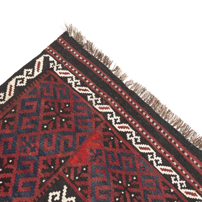 Oriental Kilim Anatolian Handmade Wool On Wool 225 X 301 Cm - 7' 5'' X 9' 11'' Burgundy C021 ER23