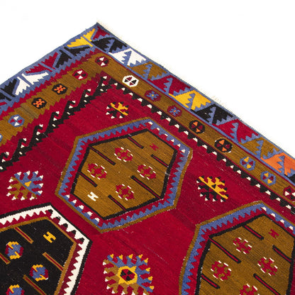 Kilim Tejido A Mano Lana Sarkisla Sobre Lana Oriental Auténtico Único 232 X 357 Cm - 7' 8'' X 11' 9'' m2: 8,2824