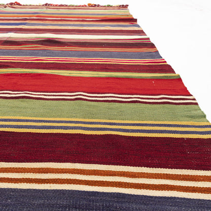 Oriental Kilim Anatolian Handmade Wool On Wool 236 X 274 Cm - 7' 9'' X 9' Multicolor C016 ER23