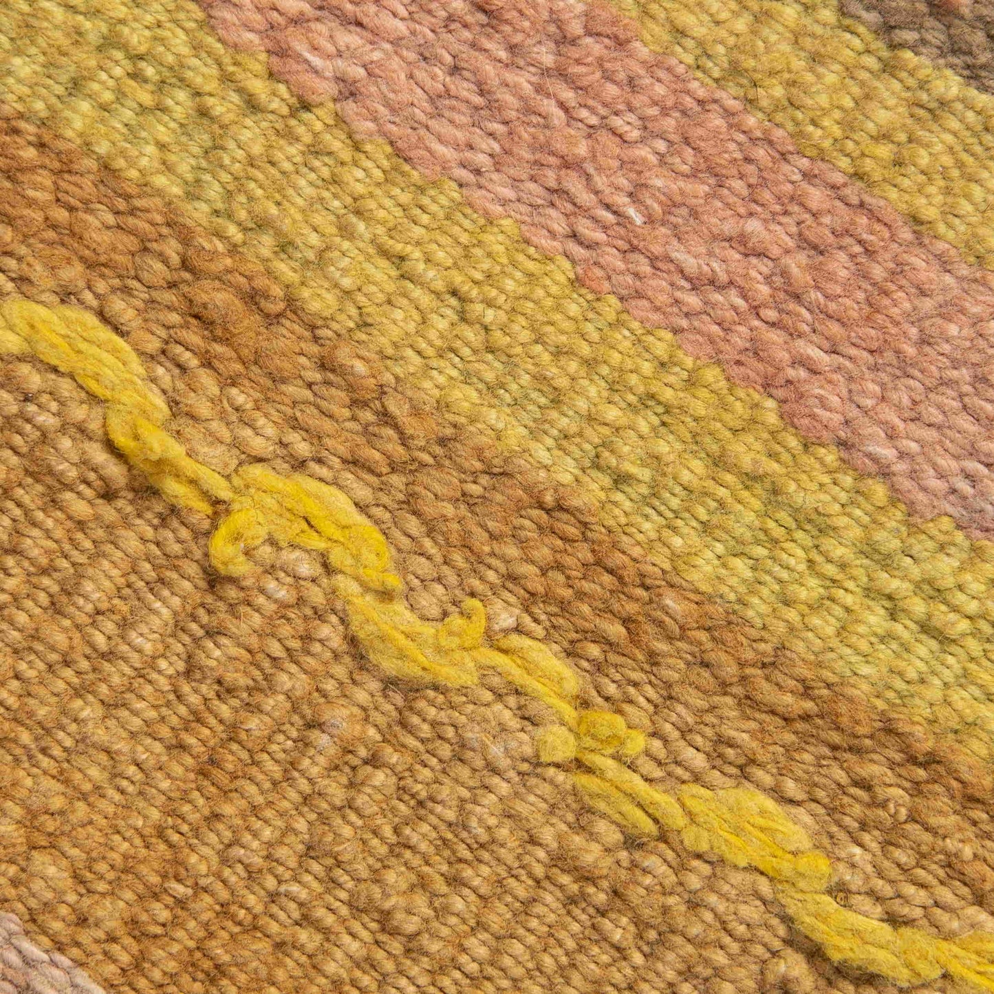 Oriental Kilim Anatolian Handmade Wool On Wool 60 X 90 Cm - 2' X 3' Yellow C006 ER01