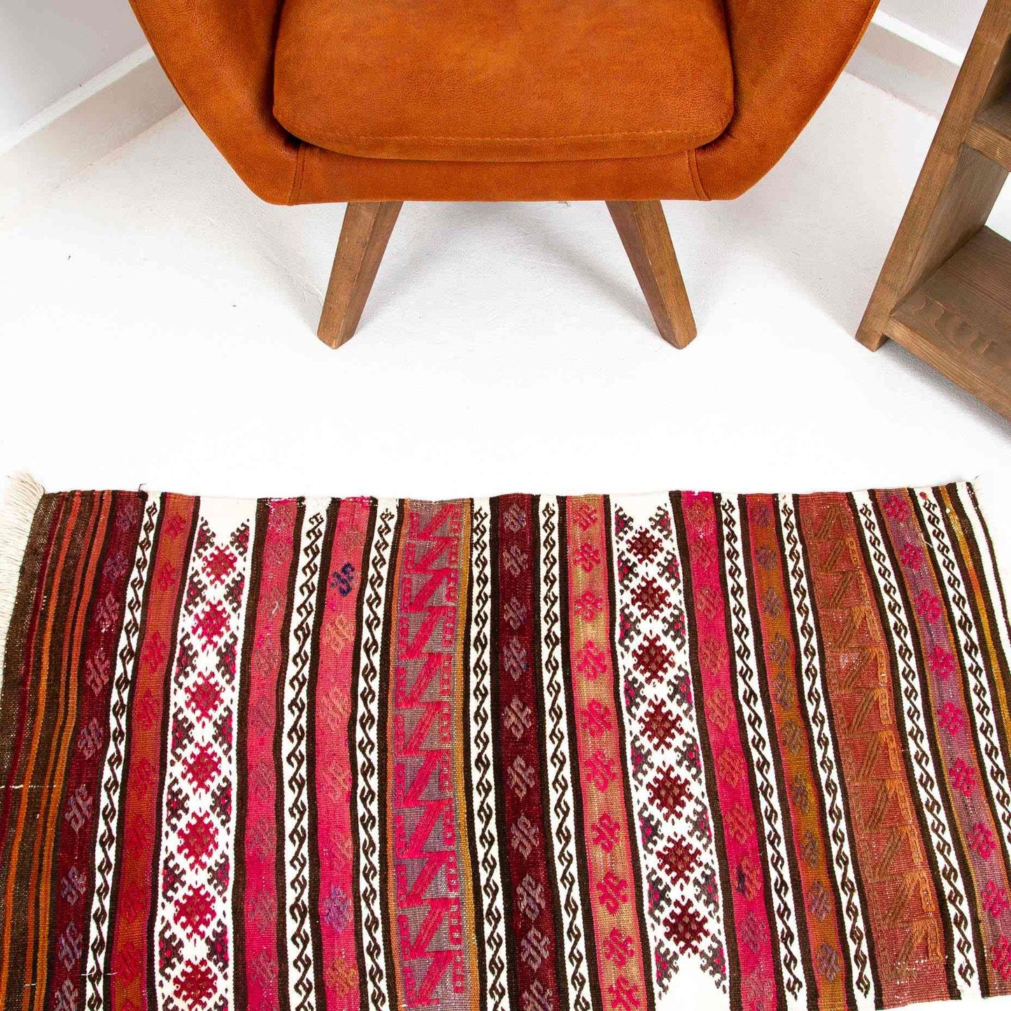 Oriental Kilim Anatolian Handmade Wool On Wool 61 X 114 Cm - 2' 1'' X 3' 9'' Multicolor C016 ER01