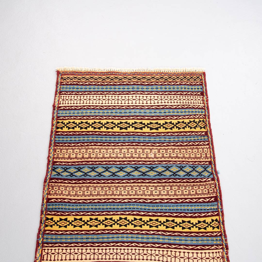 Oriental Kilim Anatolian Handmade Wool On Wool 71 X 99 Cm - 2' 4'' X 3' 3'' Multicolor C016 ER01