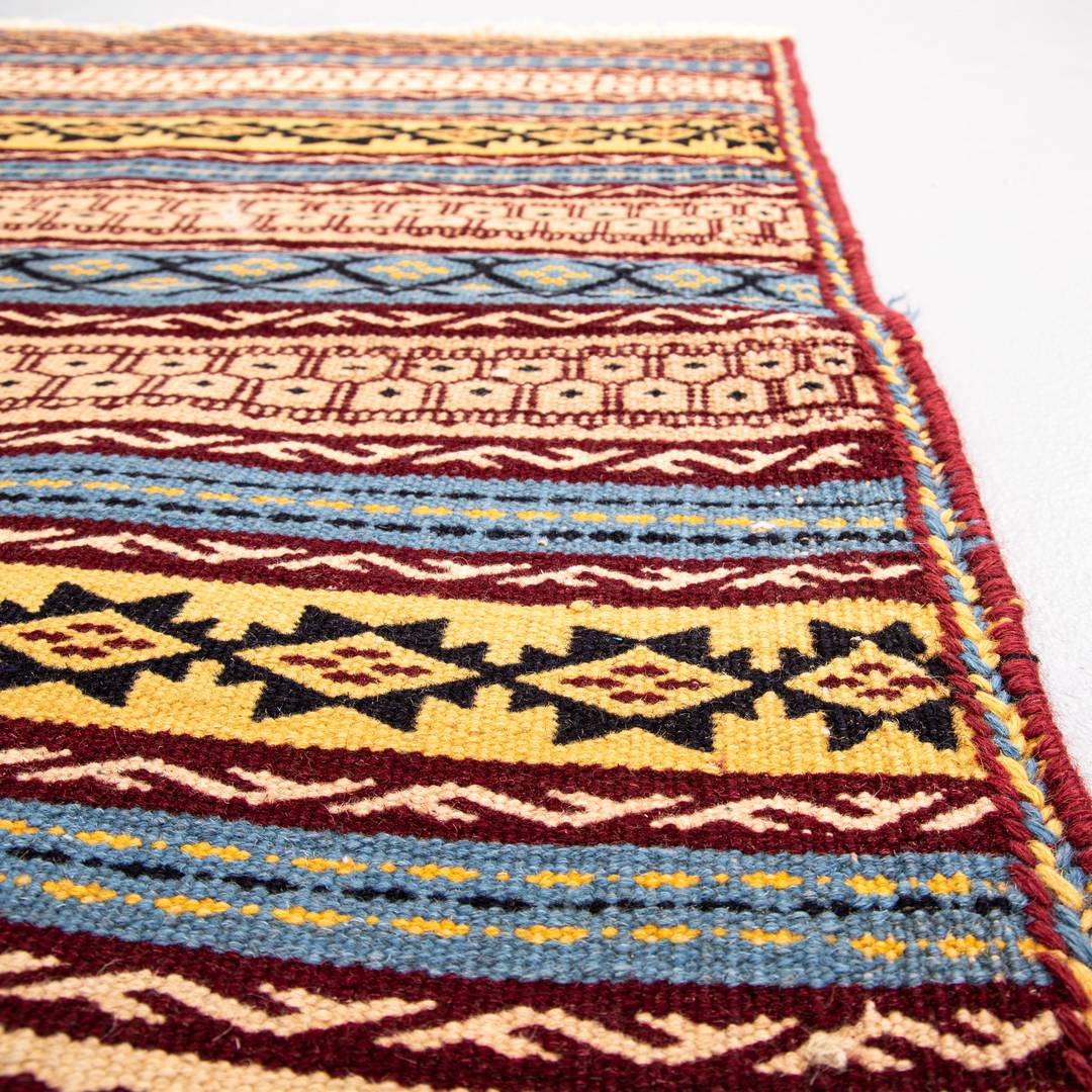 Kilim de Anatolia tejido a mano lana sobre lana auténtico único 71 x 99 cm - 2' 4'' x 3' 3'' m2: 0,7029