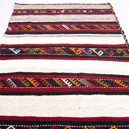 Oriental Kilim Anatolian Handmade Wool On Wool 74 X 103 Cm - 2' 6'' X 3' 5'' Multicolor C016 ER01
