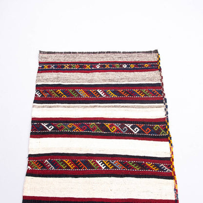 Oriental Kilim Anatolian Handmade Wool On Wool 74 X 103 Cm - 2' 6'' X 3' 5'' Multicolor C016 ER01