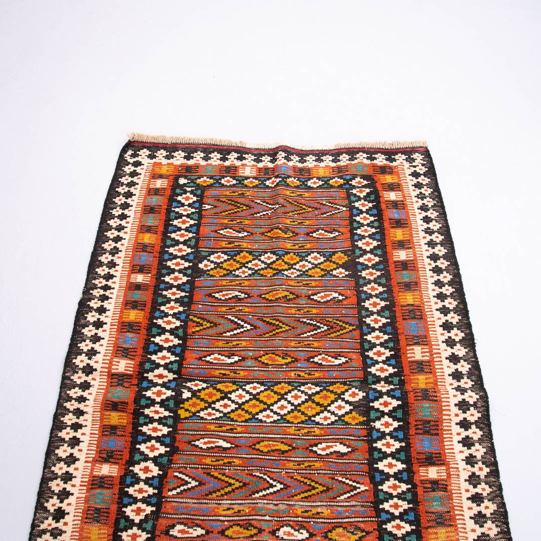 Oriental Kilim Anatolian Handmade Wool On Wool 97 X 152 Cm - 3' 3'' X 5' Multicolor C016 ER01