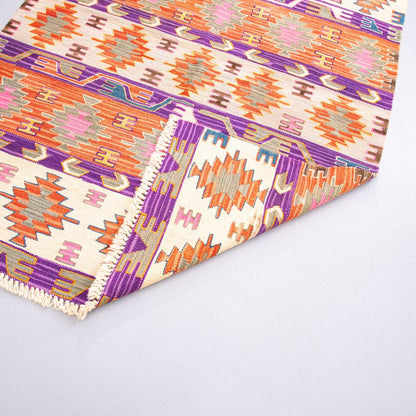 Oriental Kilim Anatolian Handmade Wool On Wool 125 X 170 Cm - 4' 2'' X 5' 7'' Purple C017 ER01