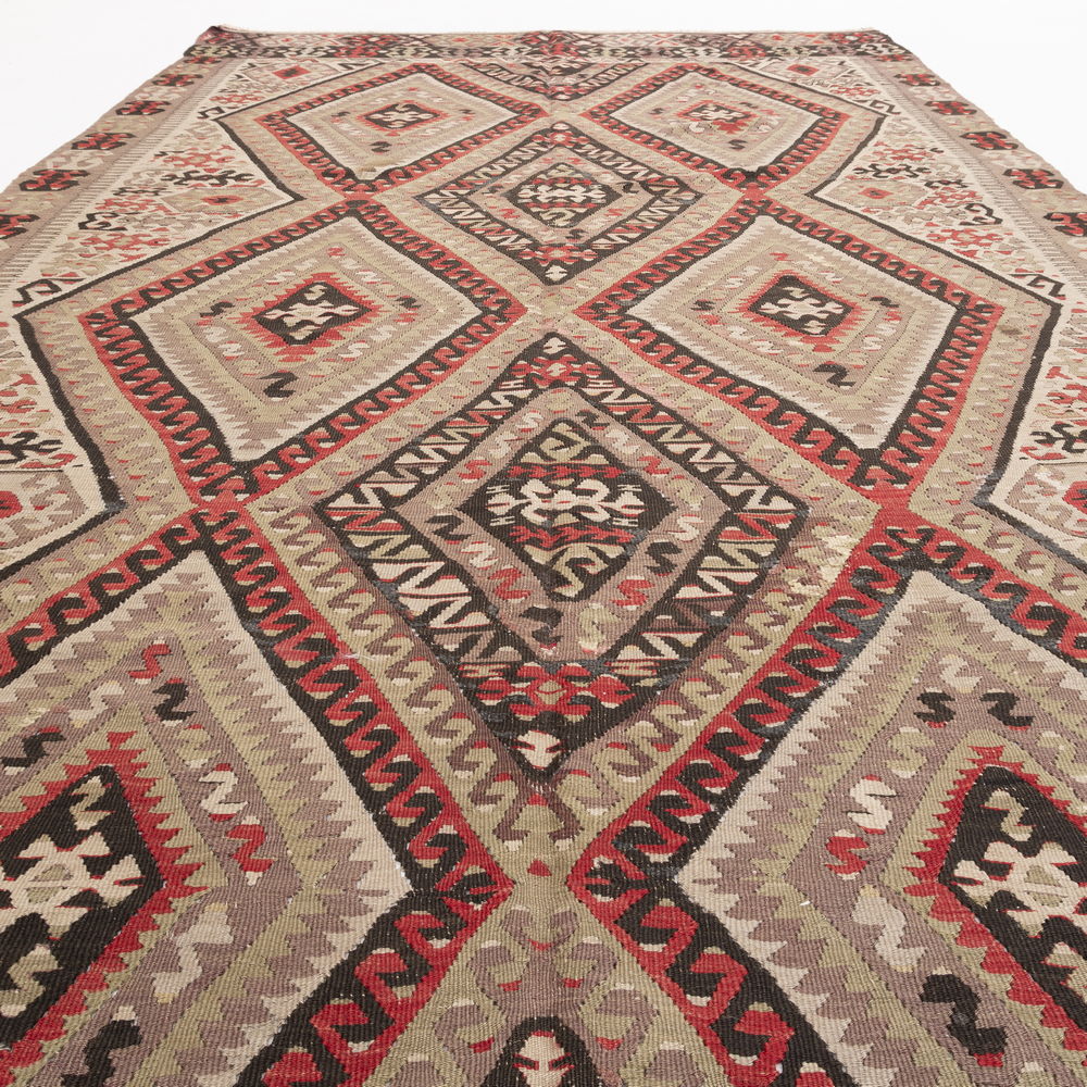 Oriental Kilim Anatolian Handmade Wool On Wool 175 X 334 Cm - 5' 9'' X 11' Stone C009 ER23