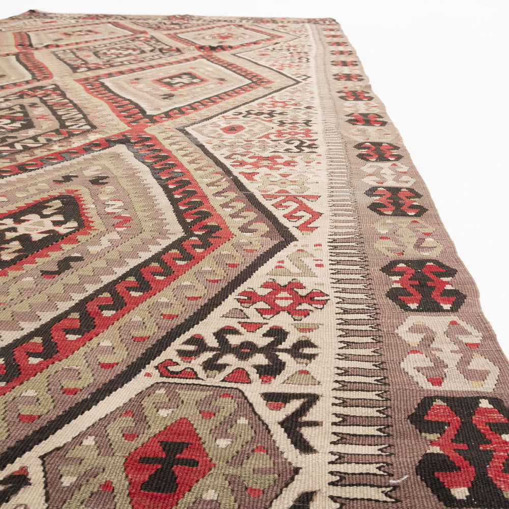 Oriental Kilim Anatolian Handmade Wool On Wool 175 X 334 Cm - 5' 9'' X 11' Stone C009 ER23