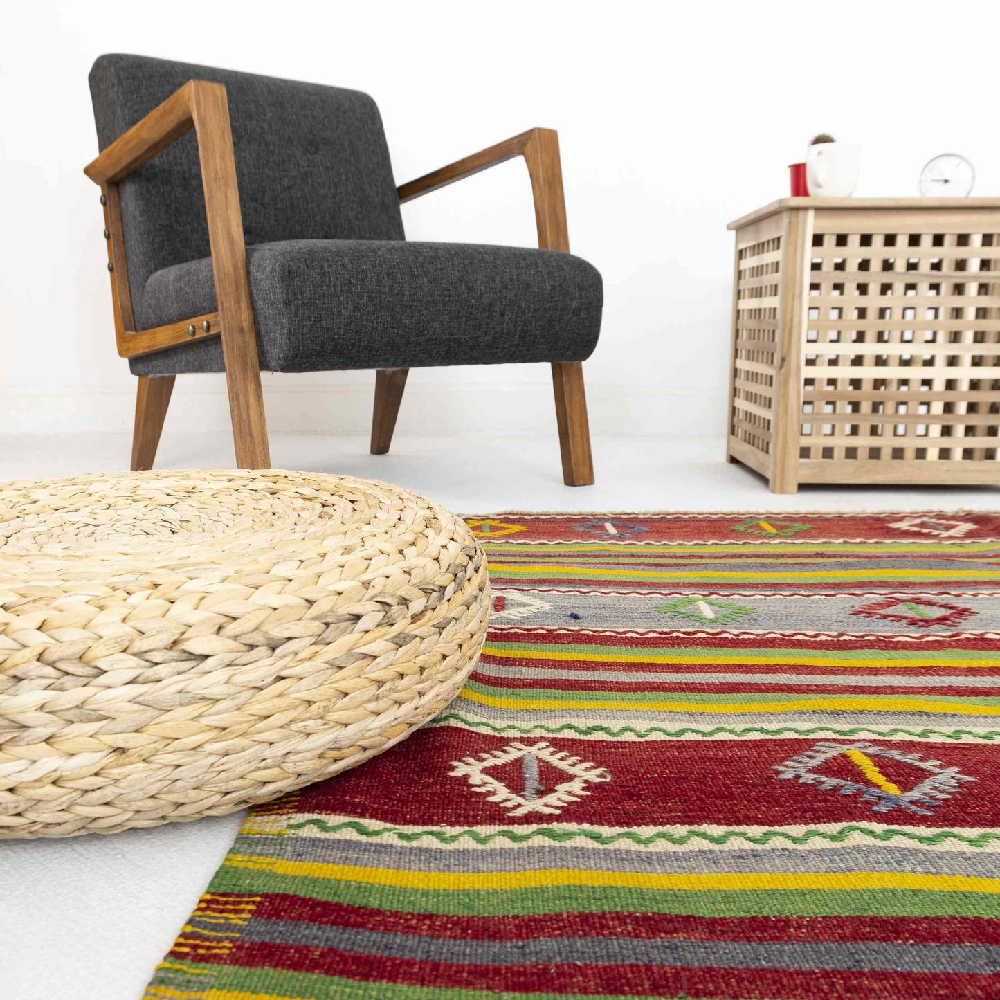 Oriental Kilim Anatolian Handmade Wool On Wool 180 x 300 Cm - 5' 11'' x 9' 11''  Red C014 ER12