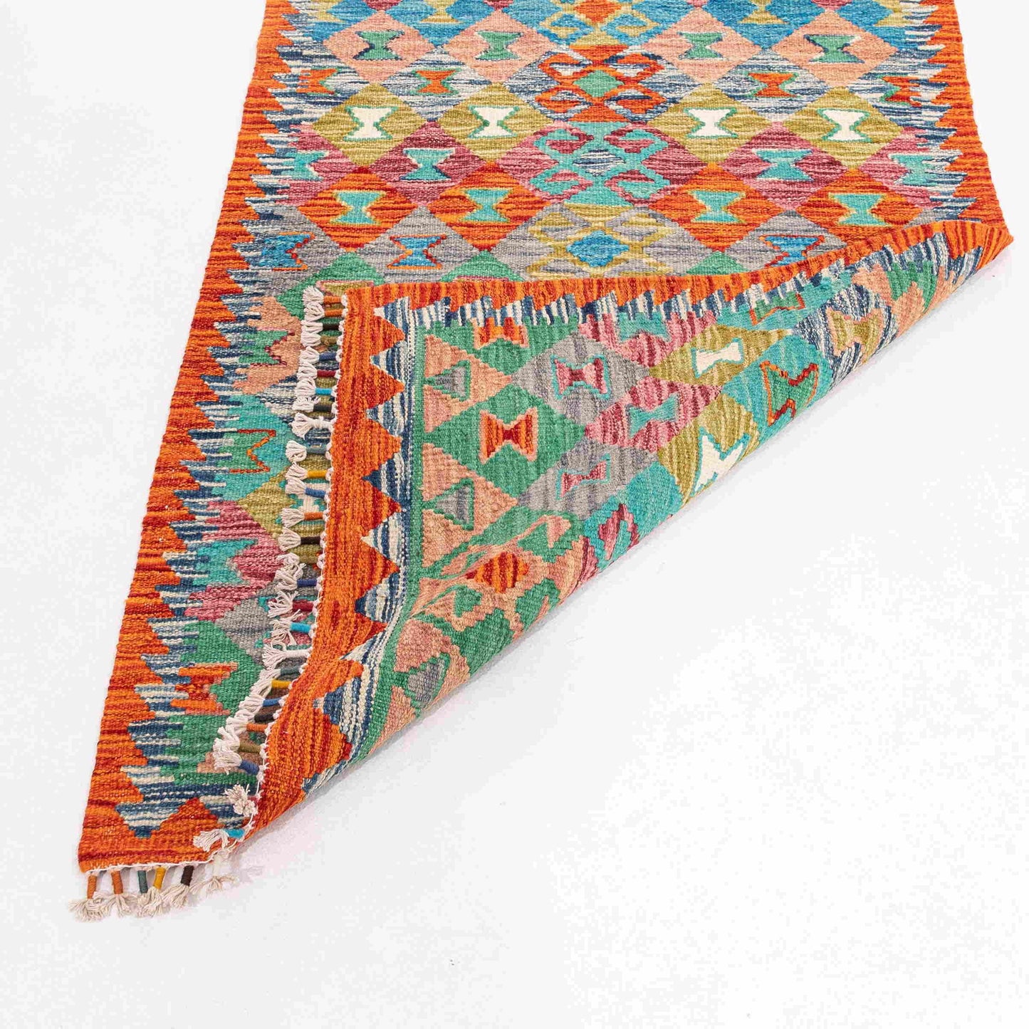 Oriental Kilim Anatolian Handmade Wool On Wool 79 X 389 Cm - 2' 8'' X 12' 10'' Multicolor C016 ER12