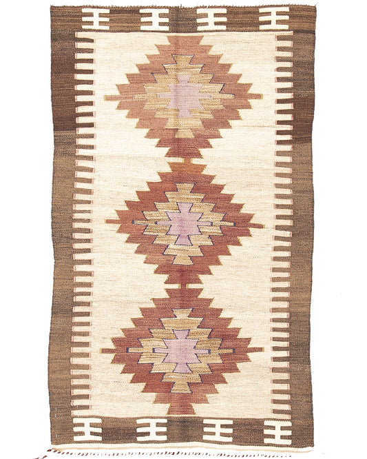 Oriental Kilim Anatolian Handmade Wool On Wool 84 X 143 Cm - 2' 10'' X 4' 9'' Stone C009 ER01