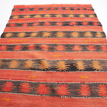 Oriental Kilim Anatolian Handmade Wool On Wool 85 X 144 Cm - 2' 10'' X 4' 9'' Red C014 ER01