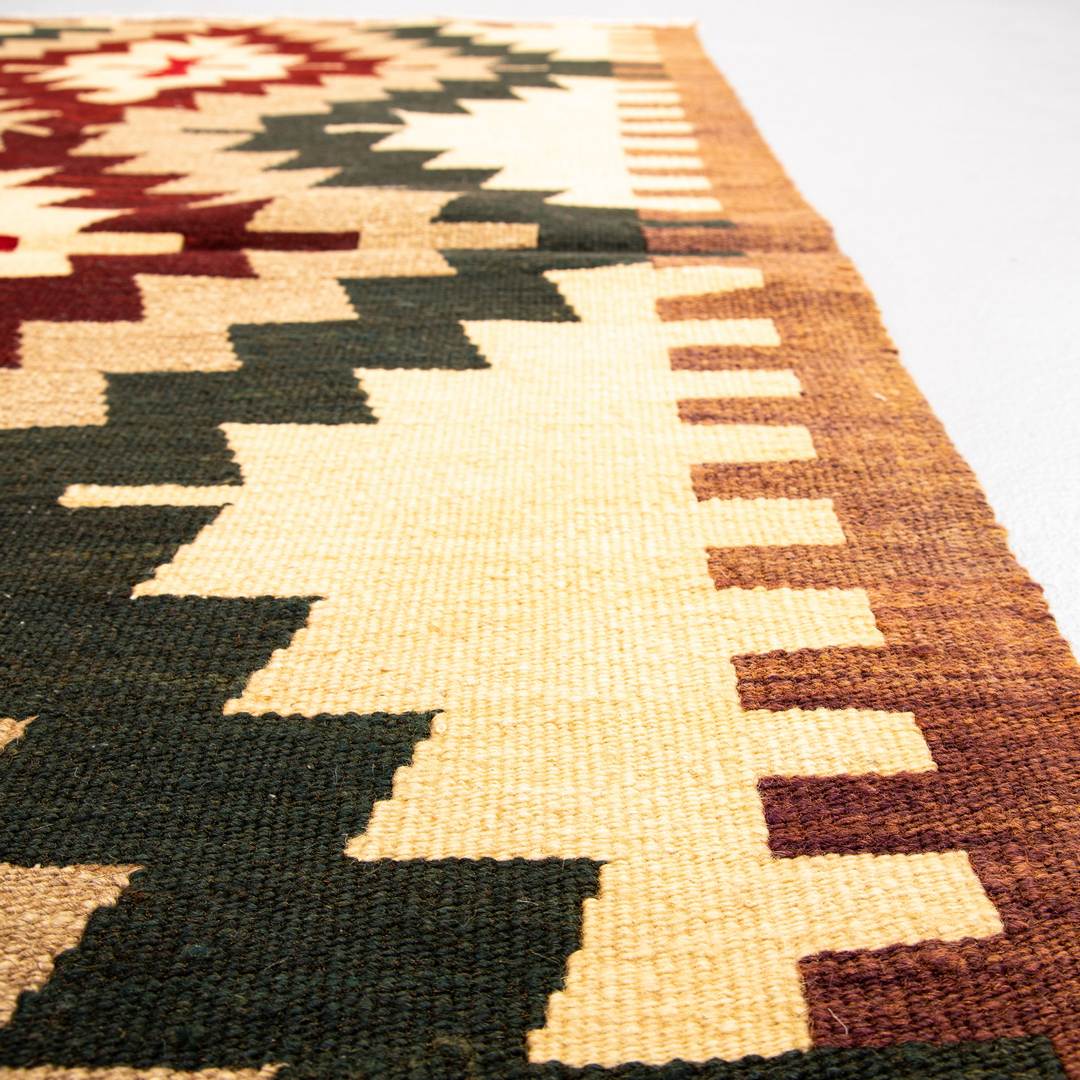 Oriental Kilim Anatolian Handmade Wool On Wool 88 X 138 Cm - 2' 11'' X 4' 7'' Sand C007 ER01