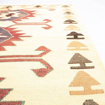Oriental Kilim Anatolian Handmade Wool On Wool 93 X 130 Cm - 3' 1'' X 4' 4'' Sand C007 ER01
