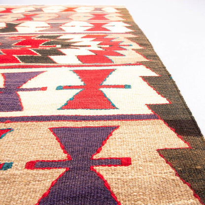 Oriental Kilim Anatolian Handmade Wool On Wool 94 X 143 Cm - 3' 2'' X 4' 9'' Sand C007ER01