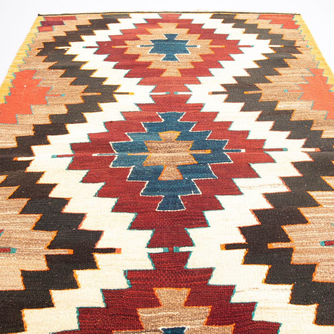 Oriental Kilim Anatolian Handmade Wool On Wool 95 X 142 Cm - 3' 2'' X 4' 8'' Sand C007 ER01