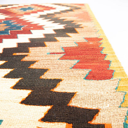 Oriental Kilim Anatolian Handmade Wool On Wool 95 X 142 Cm - 3' 2'' X 4' 8'' Sand C007 ER01