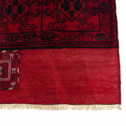 Oriental Kilim Bahtiyari Handmade Wool On Cotton 113 X 258 Cm - 3' 9'' X 8' 6'' Burgundy C021 ER12