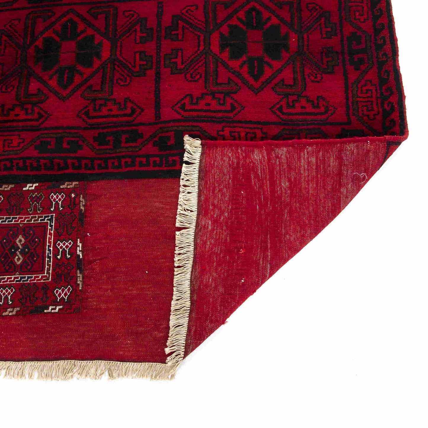 Oriental Kilim Bahtiyari Handmade Wool On Cotton 113 X 258 Cm - 3' 9'' X 8' 6'' Burgundy C021 ER12