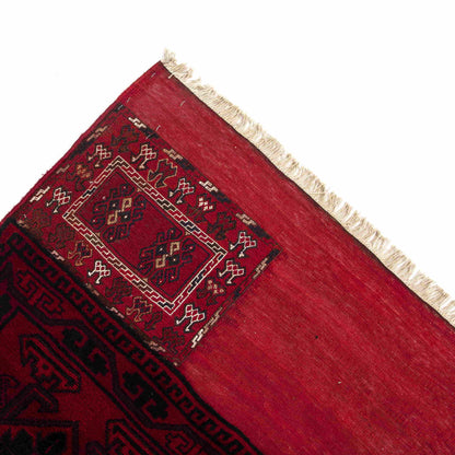 Oriental Kilim Bahtiyari Handmade Wool On Cotton 113 X 258 Cm - 3' 9'' X 8' 6'' Burgundy C021 ER12